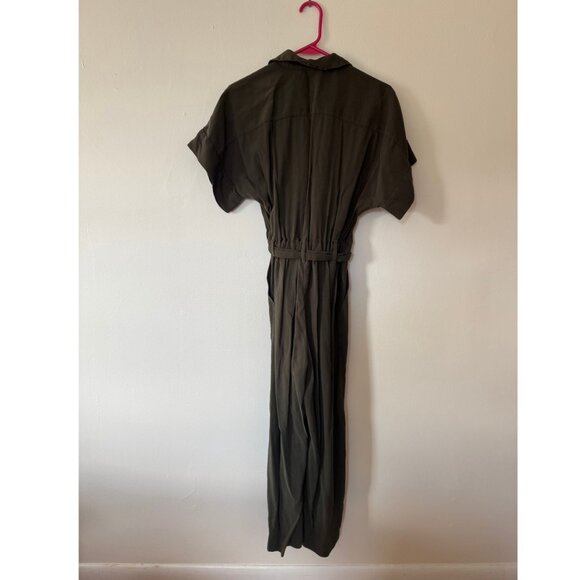 H&M Cargo jumpsuit - Khaki green - Ladies Size 2 - Picture 3 of 5